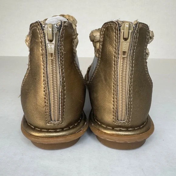 b.o.c. Born O. Concept Womens Braided Flats-Sandals-Shoes Gold Tan Gladiator Sz7 - Picture 4 of 10